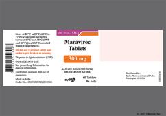 White Oval Nav 124 - Maraviroc 300mg Tablet