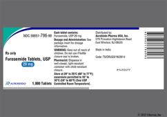 White Oval F 20 - Furosemide 20mg Tablet