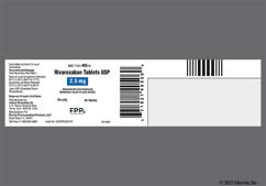 Yellow Round 7C - Rivaroxaban 2.5mg Tablet