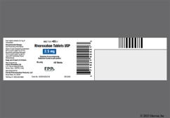 Yellow Round 7C - Rivaroxaban 2.5mg Tablet