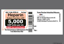 yellow - Heparin Sodium 5000unit / mL Solution for Injection