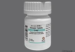 Blue Oval T S - Doxepin Hydrochloride 3mg Tablet