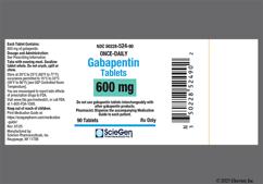 Beige Oval 524 - Gabapentin 600mg Tablet (Once-Daily)