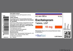 White Round P 10 - Escitalopram 10mg Tablet