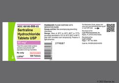 Blue Oblong L U And D02 - Sertraline Hydrochloride 50mg Tablet