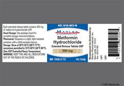 White Oblong Med And 500 - Metformin Hydrochloride 500mg Extended-Release Tablet