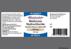 White Oblong Med And 500 - Metformin Hydrochloride 500mg Extended-Release Tablet