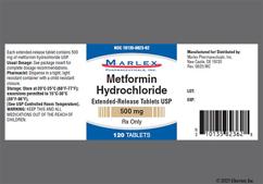 White Oblong Med And 500 - Metformin Hydrochloride 500mg Extended-Release Tablet