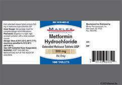 White Oblong Med And 500 - Metformin Hydrochloride 500mg Extended-Release Tablet