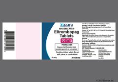 White Round H And E12 - Eltrombopag 50mg Tablet