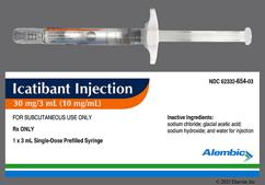 colorless - Icatibant 30mg / 3mL Prefilled Syringe Solution for Injection