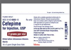 yellow - Cefepime 2g Powder for Injection