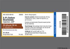 colorless - Sodium Bicarbonate 8.4% 50mEq / 50mL Solution for Injection