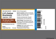 colorless - Sodium Bicarbonate 8.4% 50mEq / 50mL Solution for Injection
