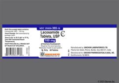 Green Oval U And 365 - Lacosamide 100mg Tablet