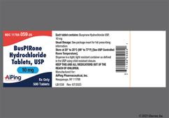 White Oval 351 - Buspirone Hydrochloride 10mg Tablet