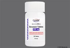 Yellow Oval 7 And V - Darunavir 800mg Tablet