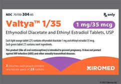 Valtya 1/35 Coupon - Valtya 1/35 28 tablets of 1mg/35mcg package