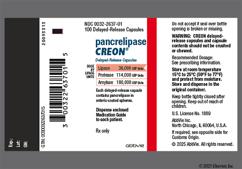 Blue And Colorless Creon 1236 - CREON (Lipase 36,000unit) Minimicrospheres Delayed-Release Capsule