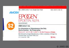 Epogen Coupon - Epogen 1ml of 2000 units/ml vial
