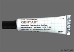 Gentak Coupon - Gentak 3.5g of 0.3% tube of ointment