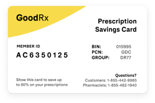 GoodRx free discount card illustration